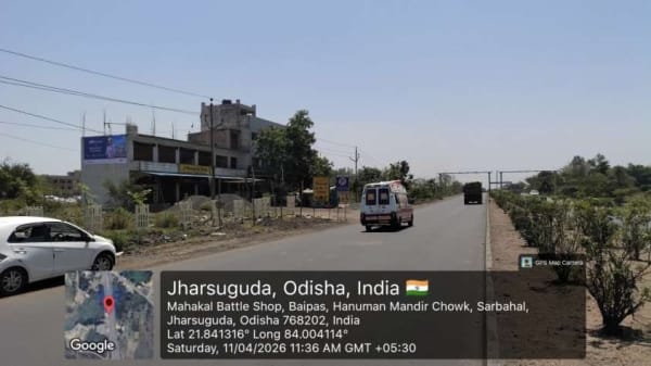 Wallwrap Hoarding - Jharsuguda - Jharsuguda Sarbahal Hanuman Mandir Chowk
