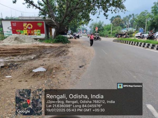 Wallwrap Hoarding - Sambalpur - Sambalpur Rengali Road Jangala