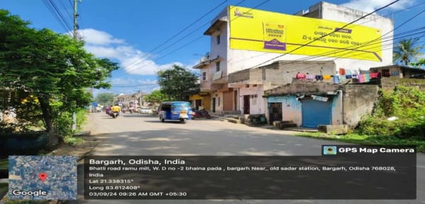 Wallwrap Hoarding - Bargarh - Bargarh Bhatli Road UP