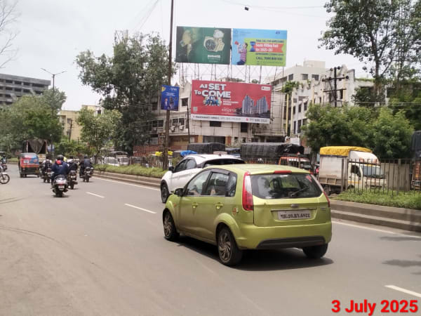 Hoarding - Poornima Dominos Pizza fcg.Dwarka towards Nashik Road (Right