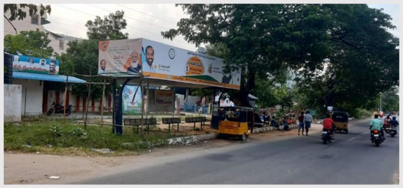 District Bus Shelter - BQSTRP-19 - Near Bommala Quarters Bus Stop - 8X5+30X5+8X5