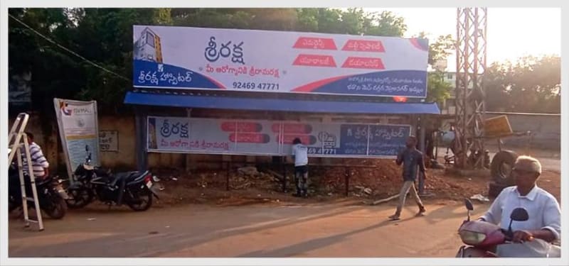 District Bus Shelter - BQSKHA-30 - Raparthi Nagar - 2 - 25x5 (Front Panel) + 24x3 (Back Panel)