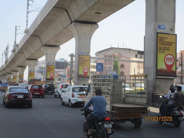 Metro Pillars - C 1 - Moosapet station to Bharatnagar Station