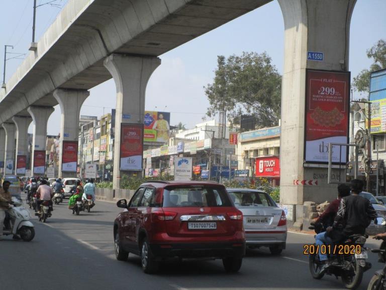 Metro Pillars - C 1 - Dilsukhnagar JC Brothers Showroom to DSNR Malabar Gold