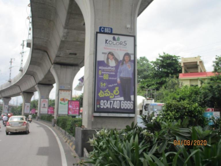 Metro Pillars - C 3 - Uppal Station to SOI Station