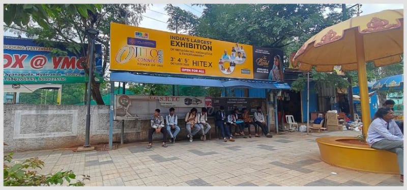 BQSHYD-118 - Model Bus Shelter - Narayanaguda Police Station (Chikkadapally to Koti)