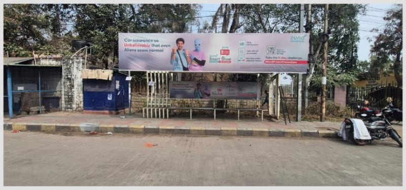BQSMETROHYD-90 - Metro Bus Shelter - NGRI Uppal Road - 2 Towards Uppal