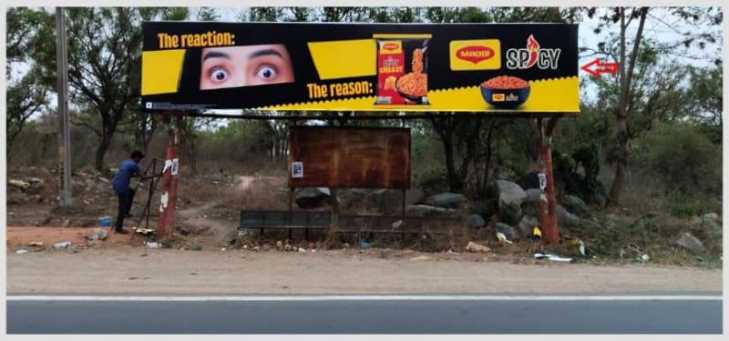 BQSHYD-279 - Model Bus Shelter - Appa Junction towards Moinabad
