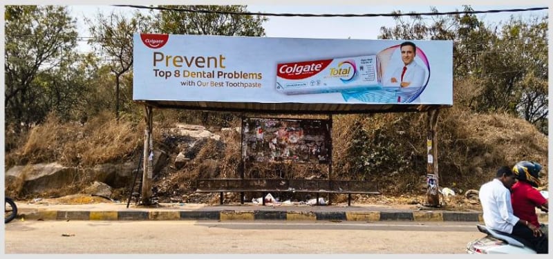 BQSHYD-305 - Model Bus Shelter - Suraram twds Jeedimetla - Bachupally