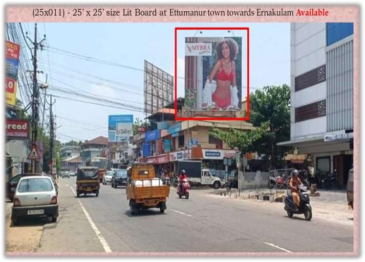 Hoarding - Ettumanur Town Towards Ernakulam