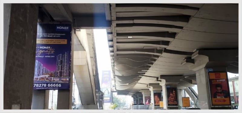 HYD-SLPB-9 - Metro Street Level Pier Board - Peddamma Temple fcg Jubileecheckpost