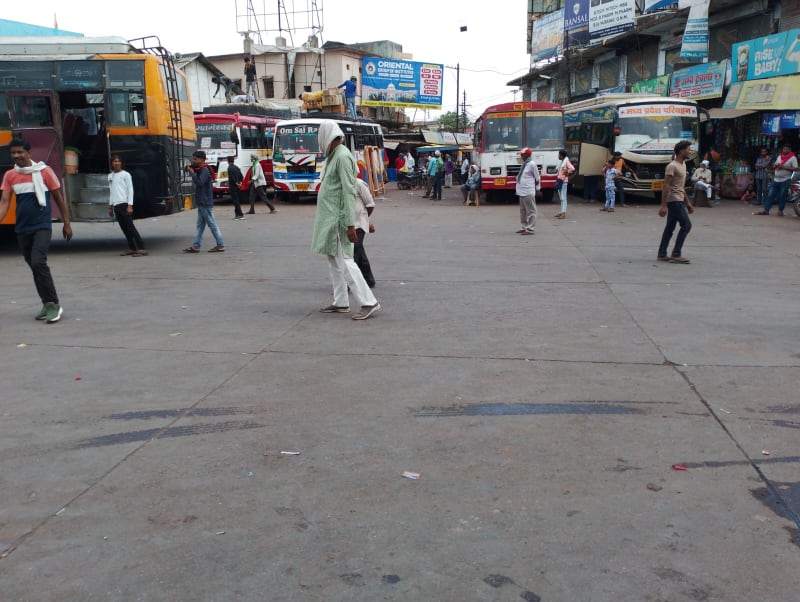 Hoarding - Main Bus Stande (very croudy area )