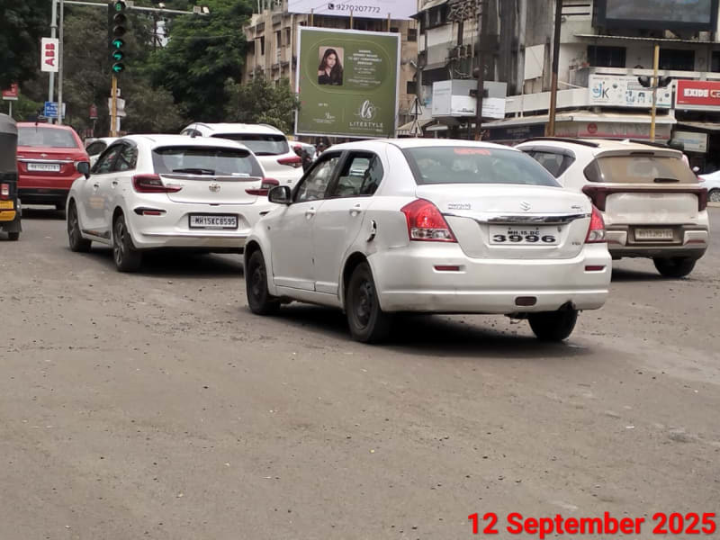 Hoarding - ABB Circle Signal fcg.City Center Mall towards Mahatma Nagar