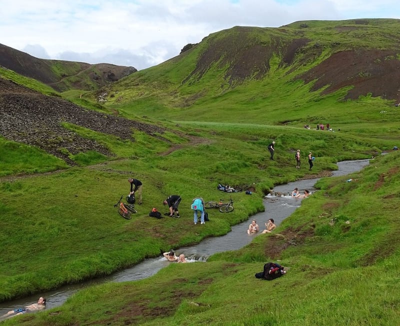 Reykjadalur Hot Spring River