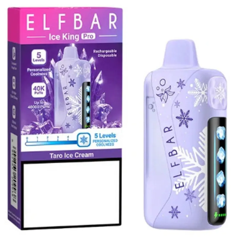 taro vape disposable Ice Cream Elfbar Ice King Pro 40000 Puffs 40000Puffs | Price in Kenya Flavor:Violet (Grape Strawberry) Massive VAPORESSO Black Friday group flavour-sweets