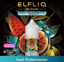 Iced Watermelon Elfliq Ice King Nicotine Salt 30ml