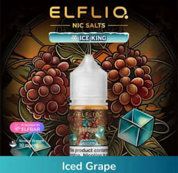 Iced Grape Elfliq Ice King Nicotine Salt 30ml