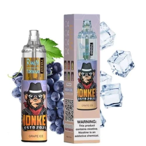 Grape Ice R and M Tornado 7000 Puffs