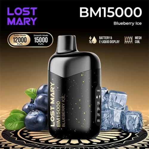 Blueberry Ice Lost Mary BM15000 Puffs