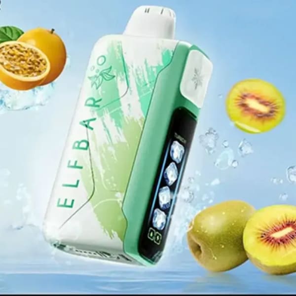 Kiwi Passion Fruit Guava Elf Bar Ice King 30000 Puffs