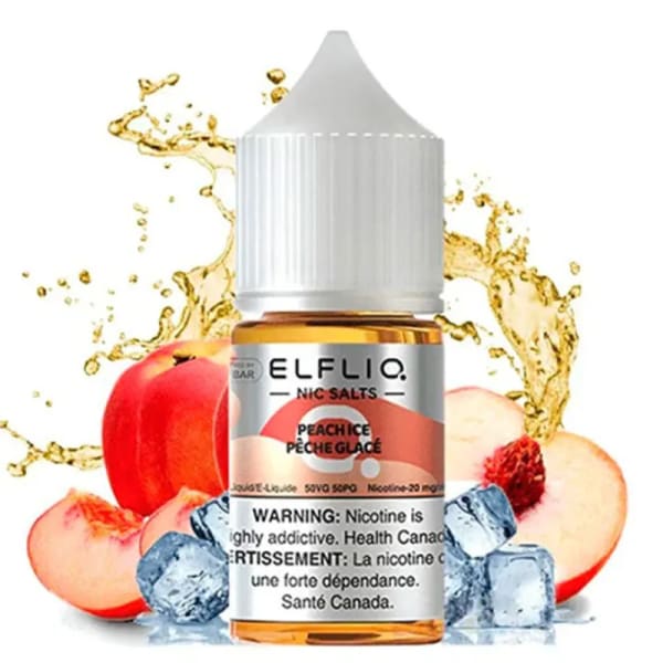 Iced Peach Elfliq Ice King Nicotine Salt 30ml