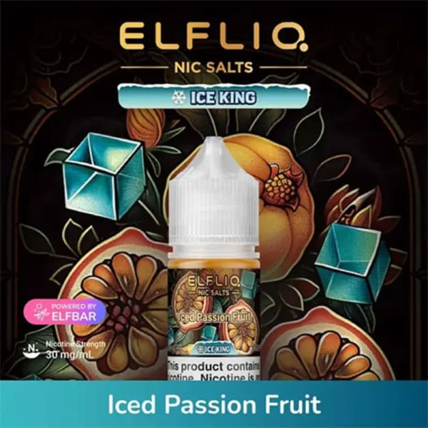 Iced Passion Fruit Elfliq Ice King Nicotine Salt 30ml