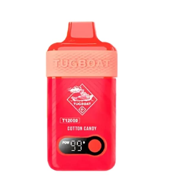 Cotton Candy Tugboat T12000 vape by Tugboat T12000 Puffs - Moran Vapes in Kenya