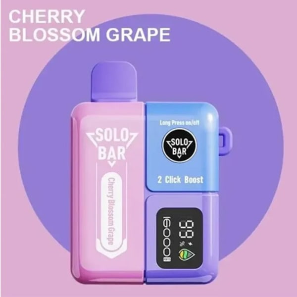Cherry Blossom Grape Solo Bar S16000 vape by Solo Bar S16000 Vape  - Moran Vapes in Kenya