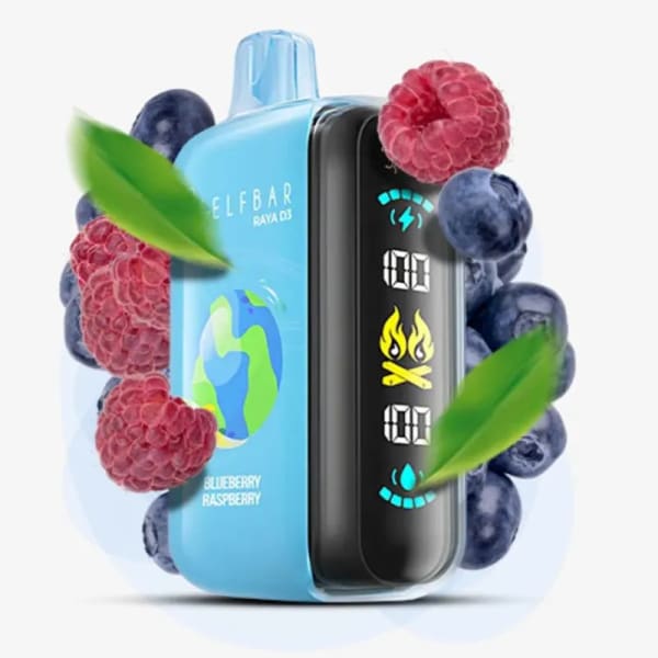 Blueberry Raspberry Elf Bar Raya D3 25000 Puffs vape - Moran Vapes in Kenya