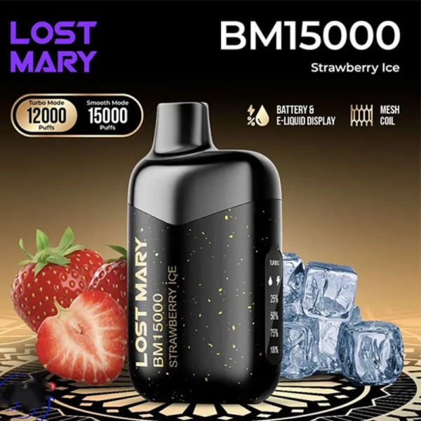 Strawberry Ice Lost Mary BM15000 Puffs vape - Moran Vapes in Kenya
