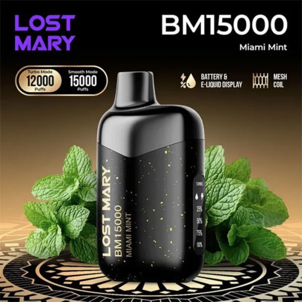 Miami Mint Lost Mary BM15000 Puffs vape - Moran Vapes in Kenya