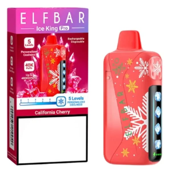 California Cherry Elfbar Ice King Pro 40000 Puffs vape by Elfbar Ice King 40000 Puffs - Moran Vapes in Kenya