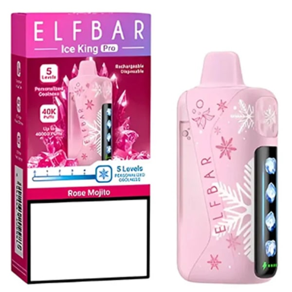 Rose Mojito Elfbar Ice King Pro 40000 Puffs vape by Elfbar Ice King 40000 Puffs - Moran Vapes in Kenya