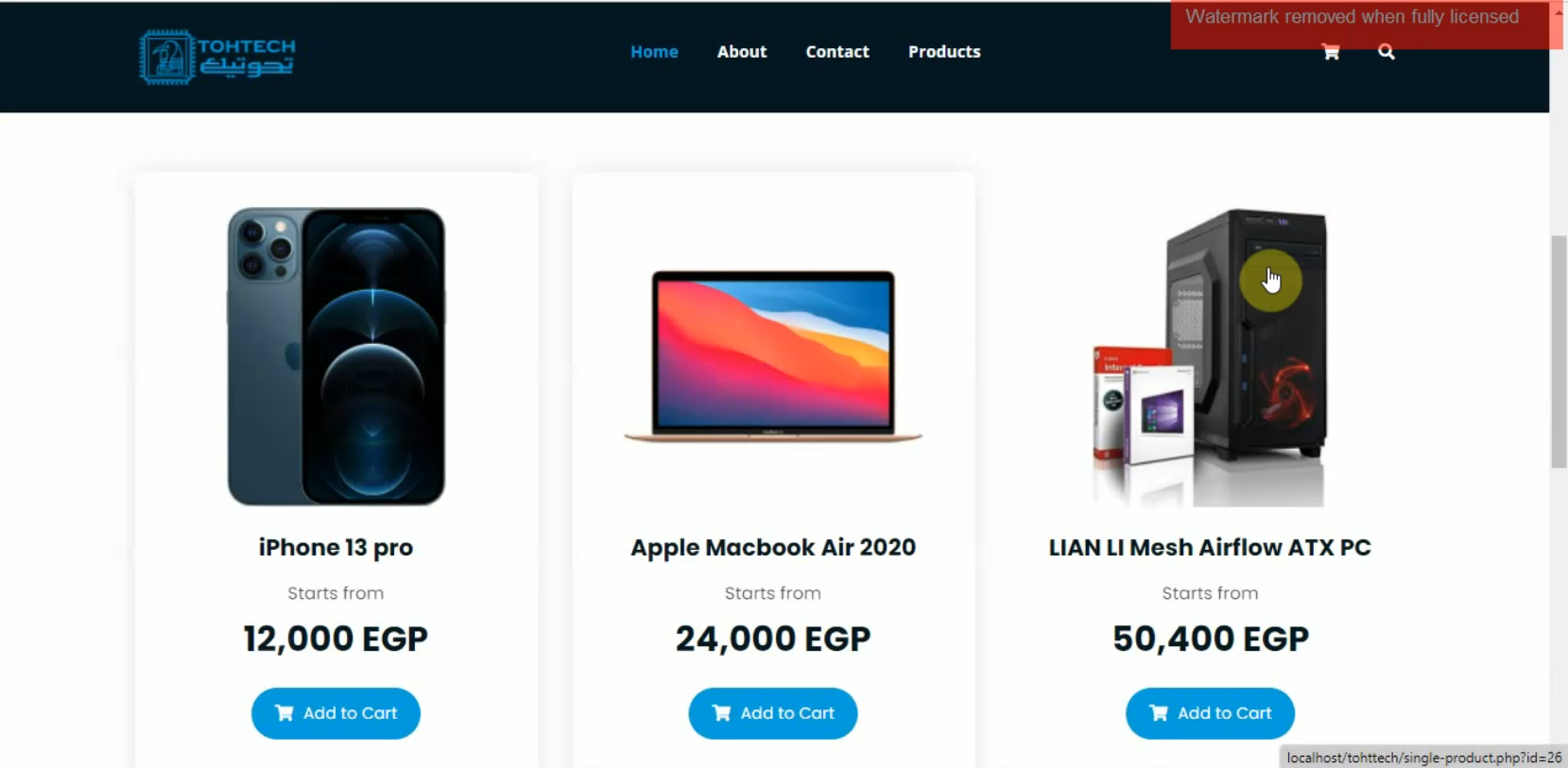 Tohtech E-commerce
