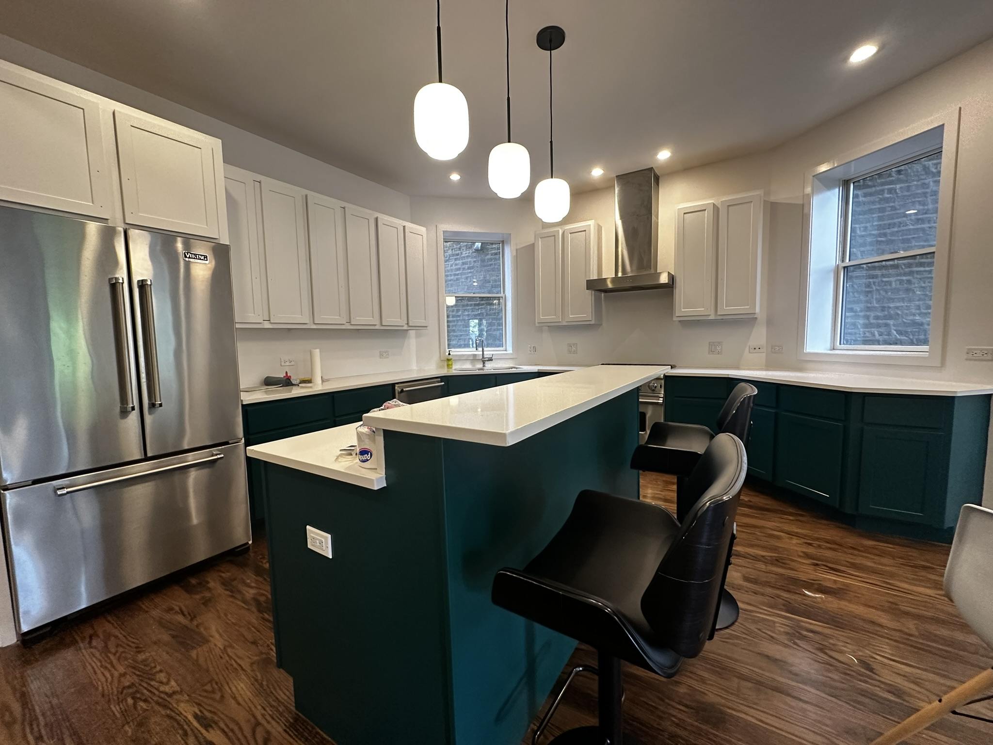 Kitchen cabinet refinishing Chicago by Pivot Painters