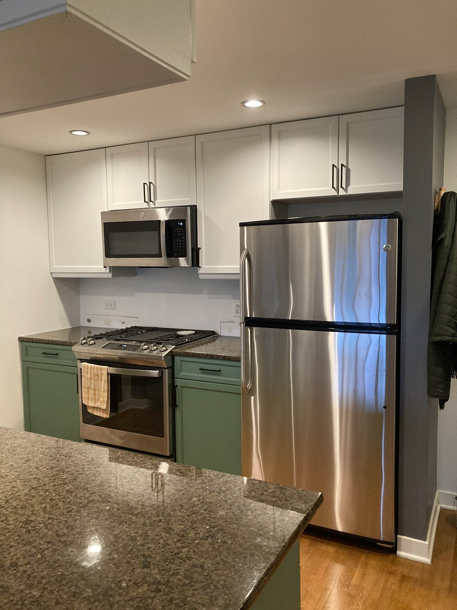 Cabinets after refinishing