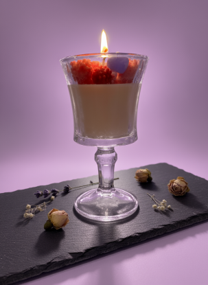 handmade lavendar scented candle