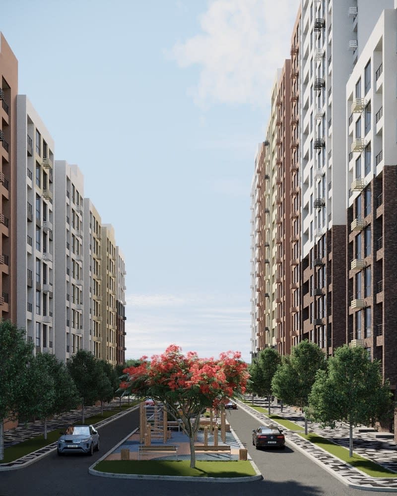 Перспектива між будинками