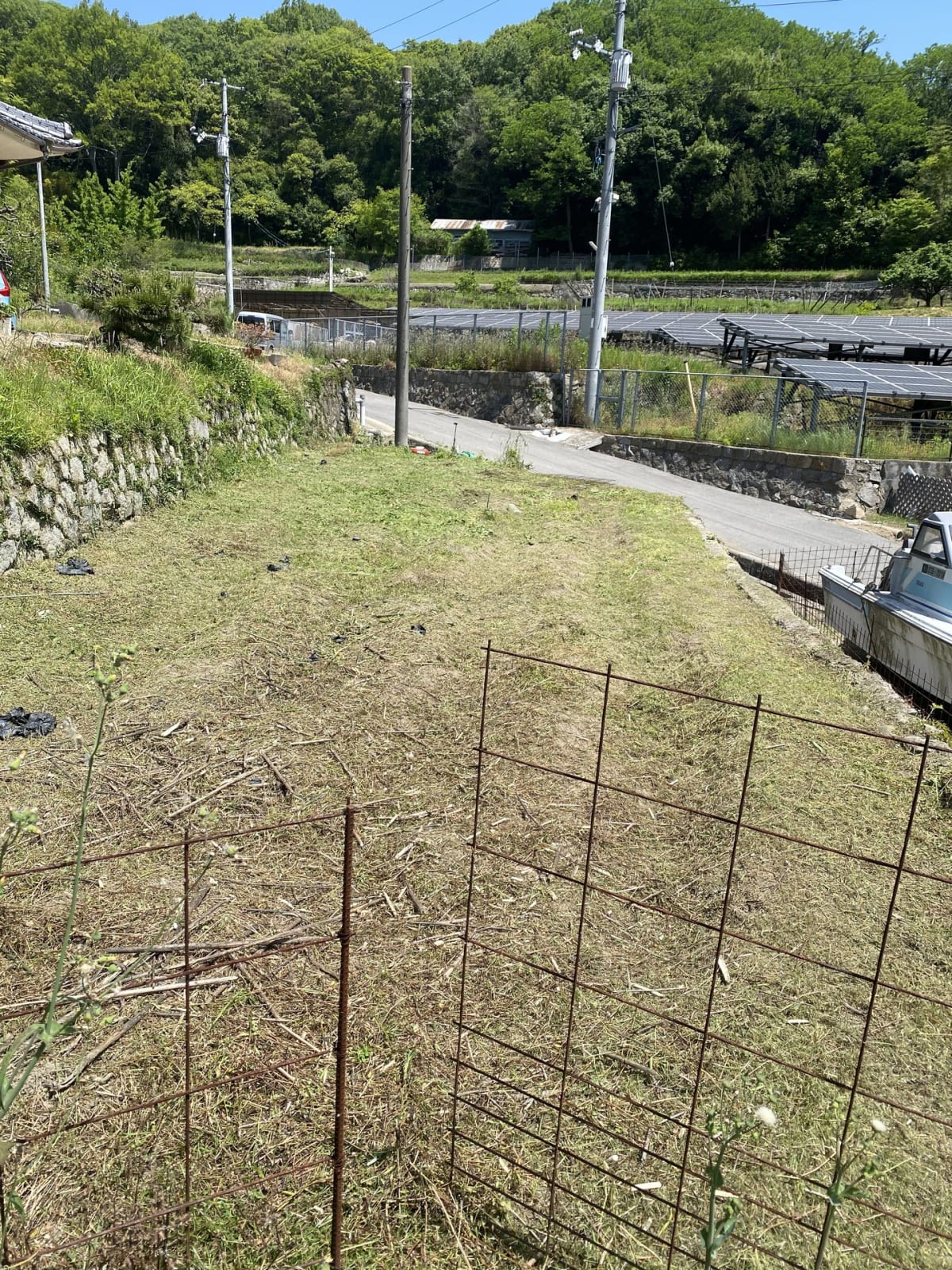 福山市赤坂町 畑まわりの草刈り 作業後