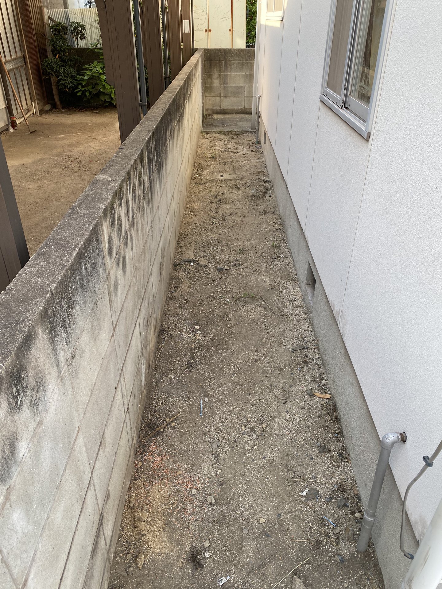 福山市で草刈り作業完了！家の脇の通路もスッキリきれいに｜便利屋ふじわら