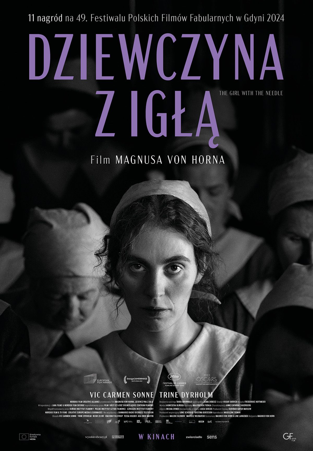 Plakat Dziewczyna z igłą [AUDIODESKRYPCJA}