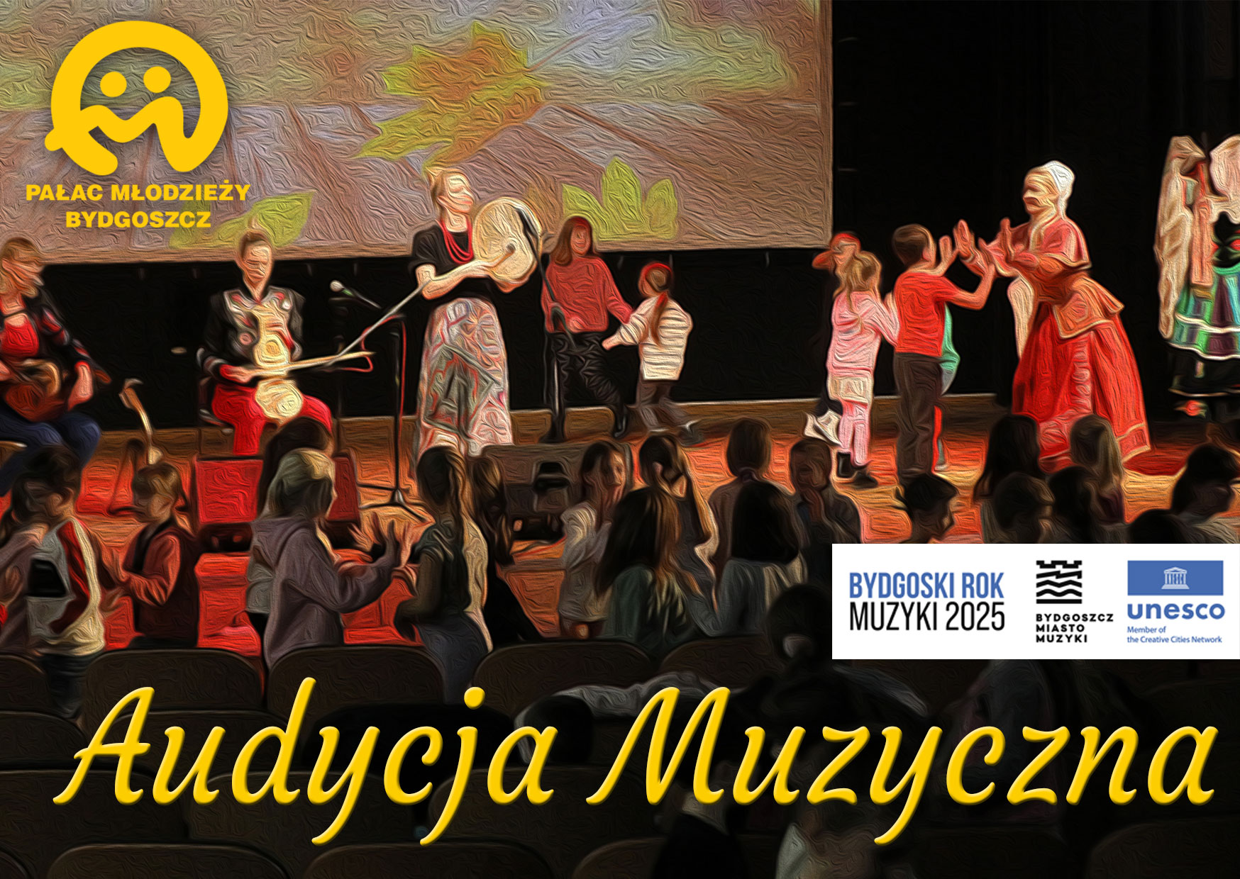 Plakat Audycja muzyczna „Wiosenne porządki”