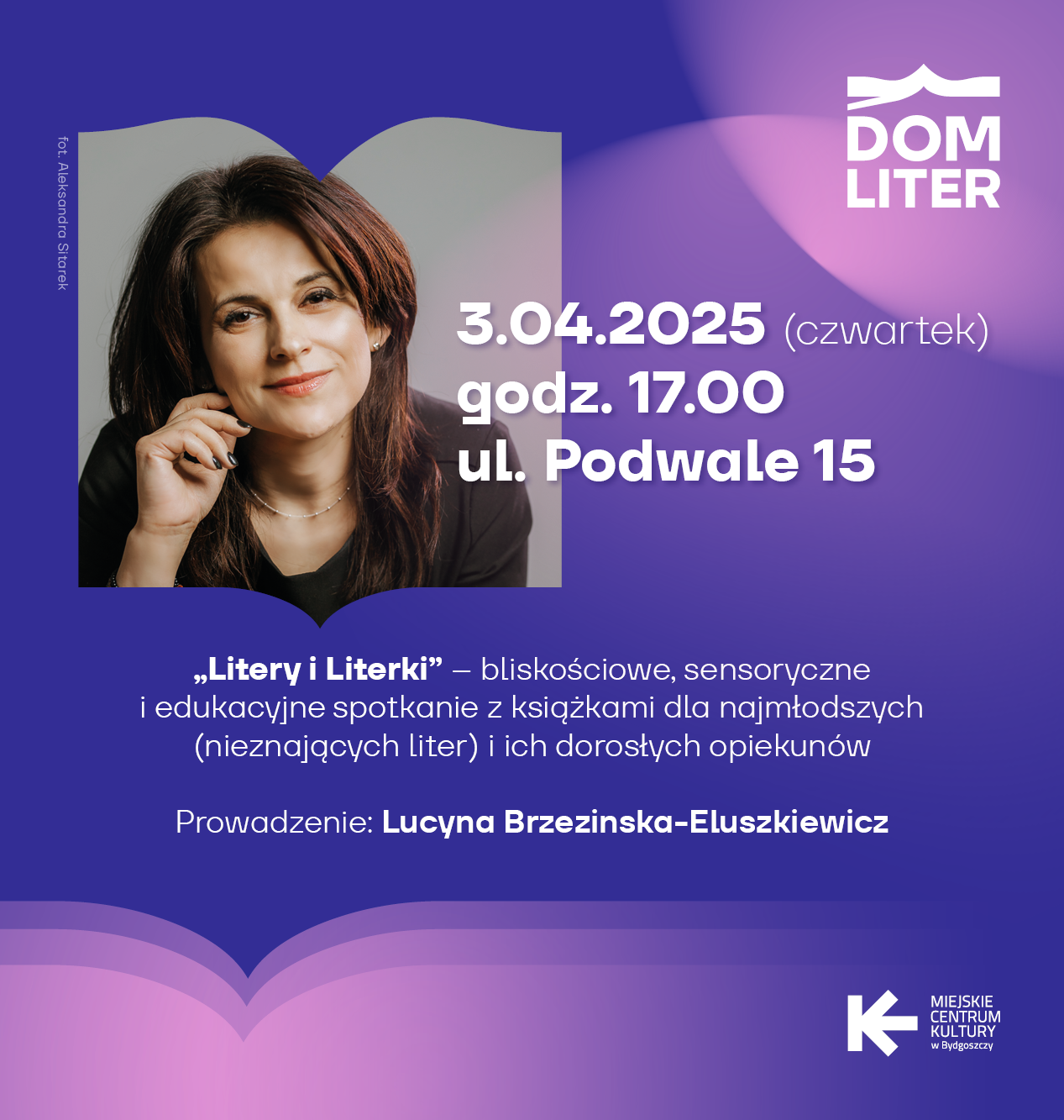 Plakat „Litery i Literki” – spotkanie z książkami dla najmłodszych i ich dorosłych opiekunów