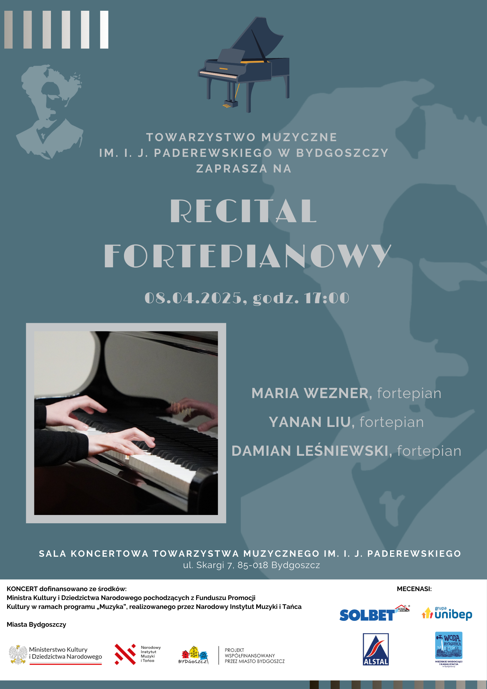 Plakat Recital fortepianowy