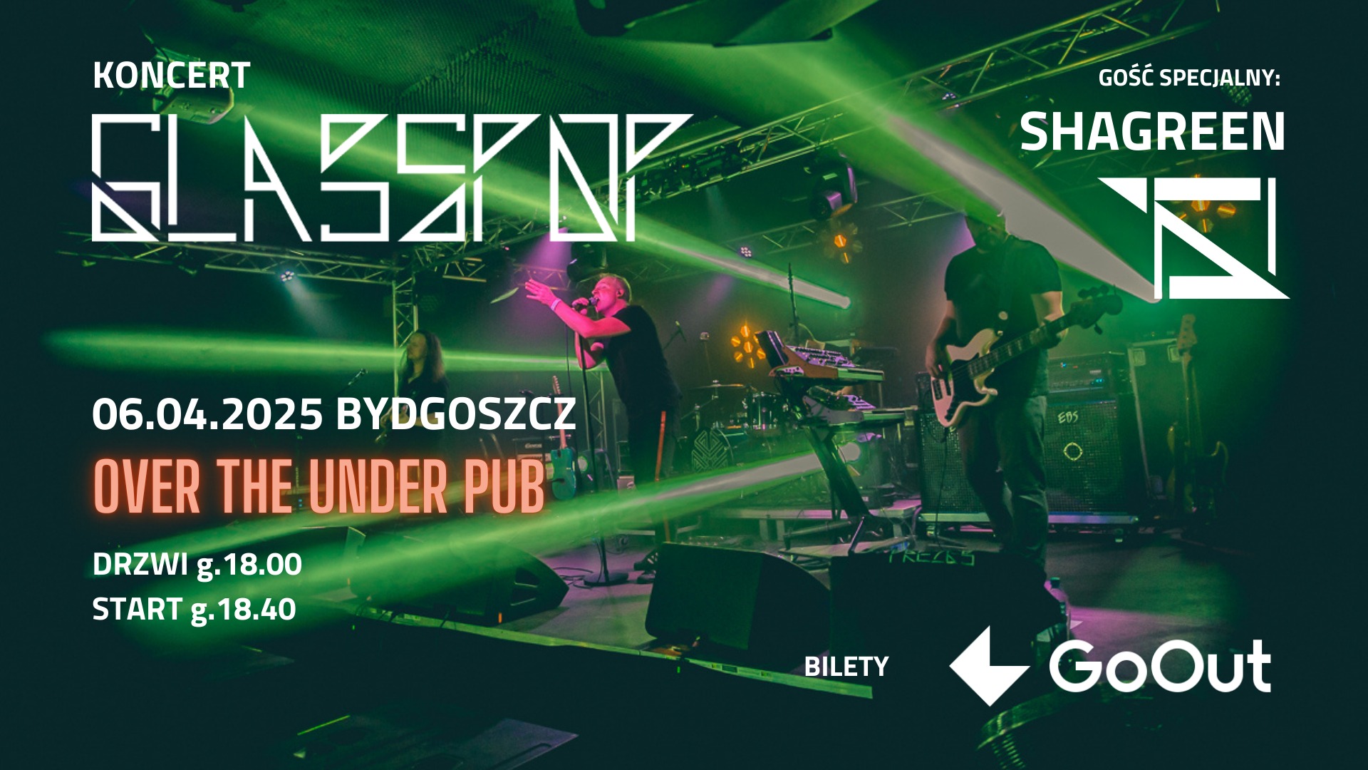 Plakat Koncert GLASSPOP + SHAGREEN