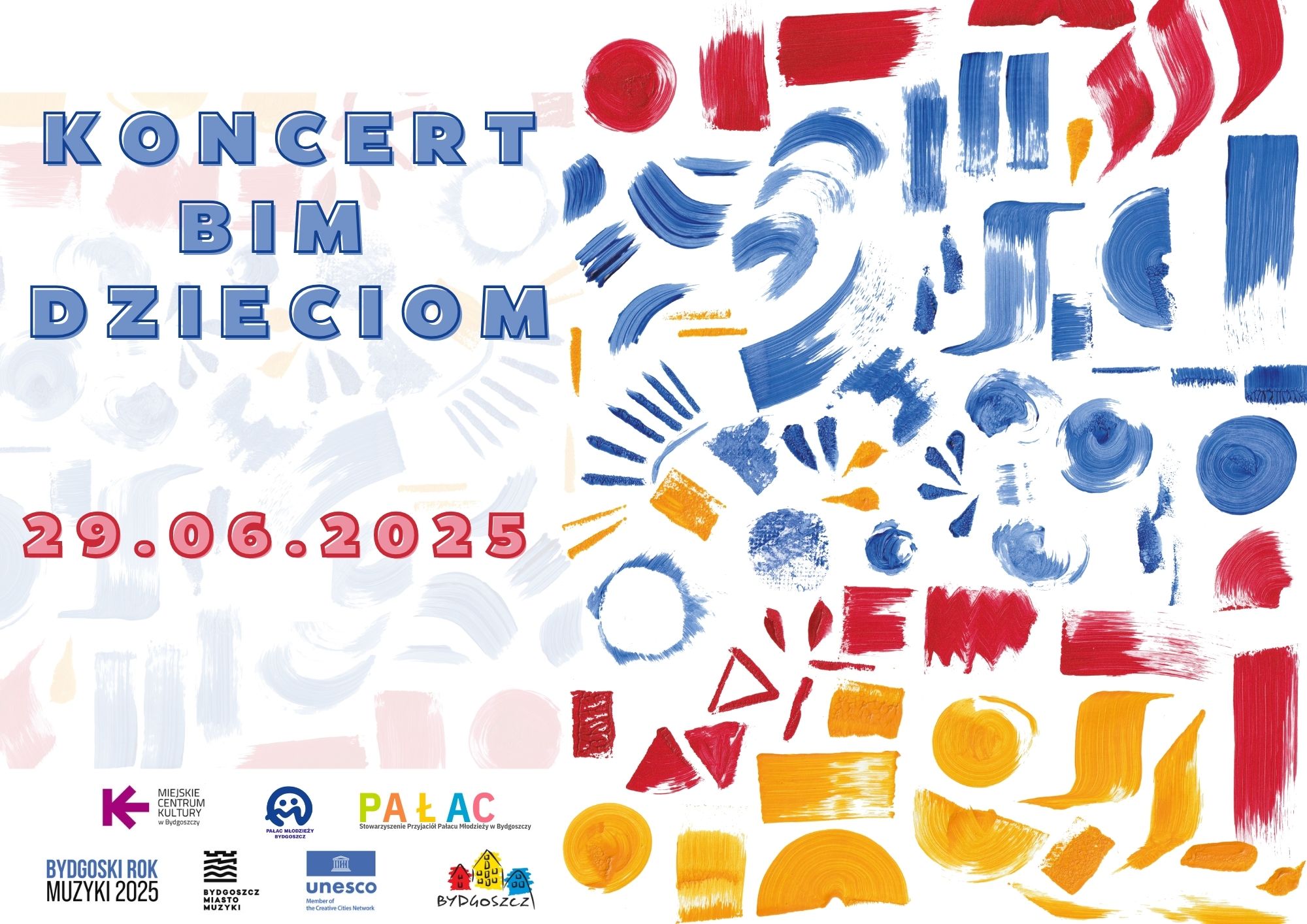 Plakat BIM DZIECIOM Koncert dla najmłodszych w ramach 43. Bydgoskich Impresji Muzycznych