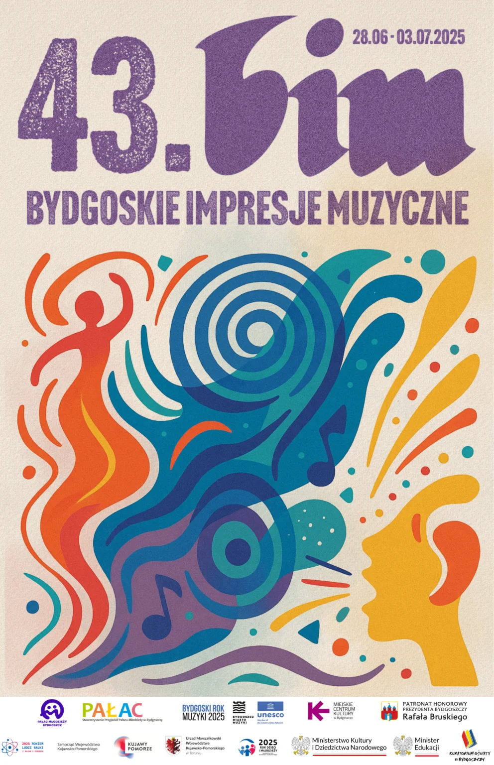 Plakat KONCERT GALOWY 43. Bydgoskich Impresji Muzycznych