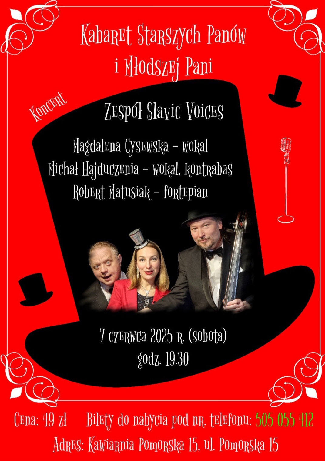 Plakat Koncert: Kabaret Starszych Panów i Młodszej Pani