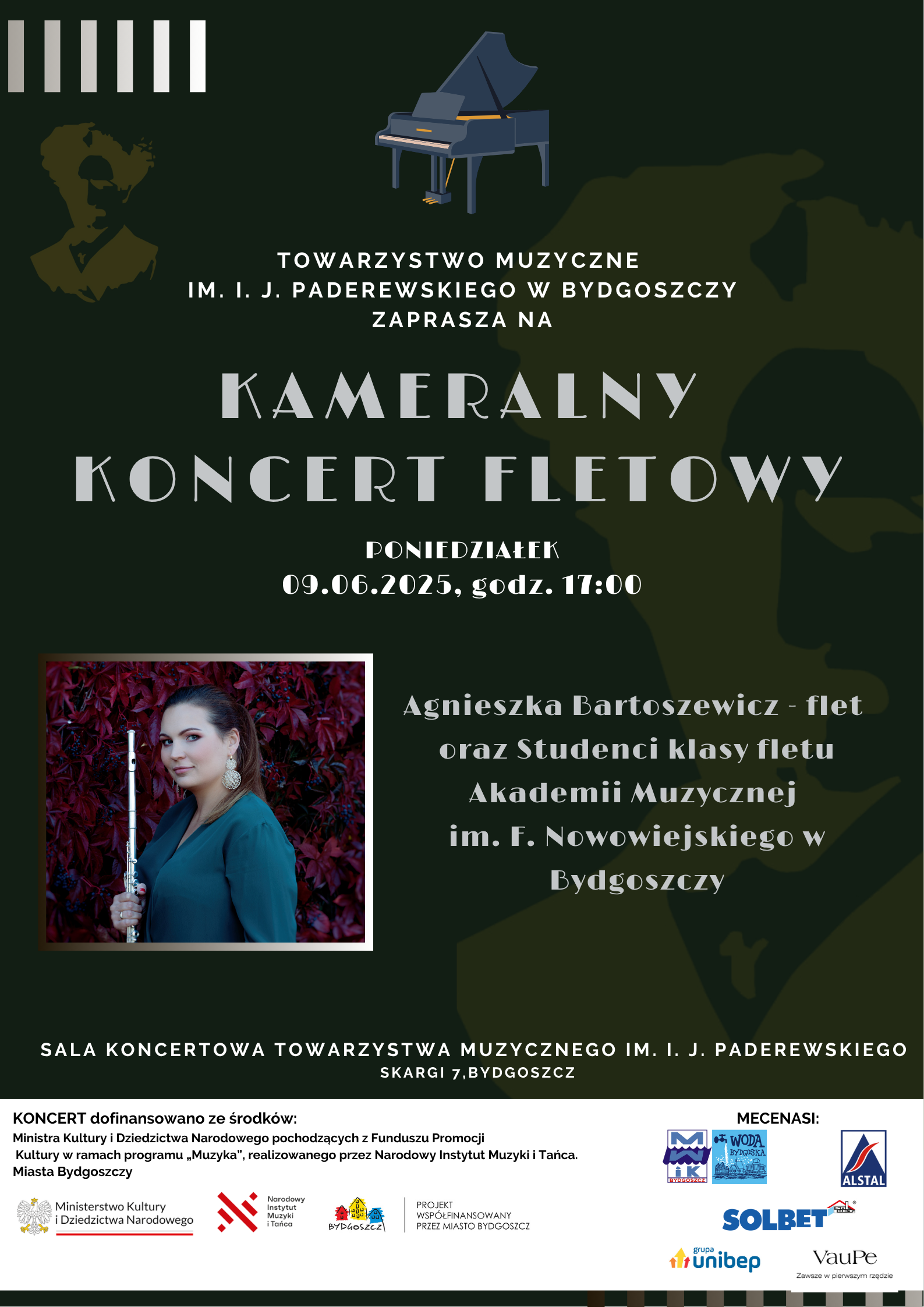 Plakat Kameralny Koncert Fletowy