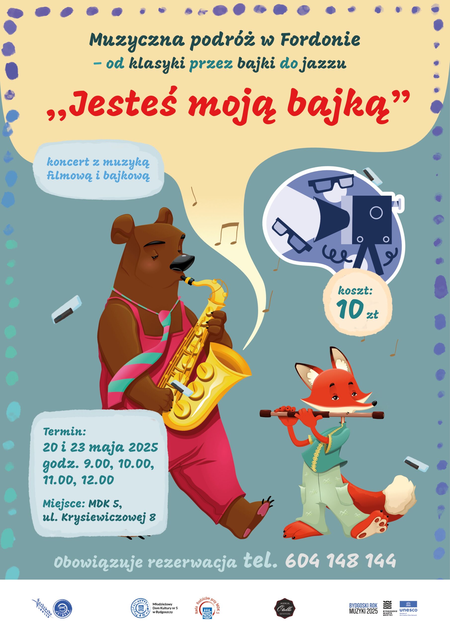 Plakat "Jesteś moją bajką” – koncert z muzyką filmową i bajkową